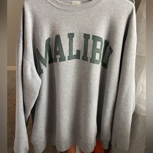 brandy melville malibu grey crewneck sweatshirt